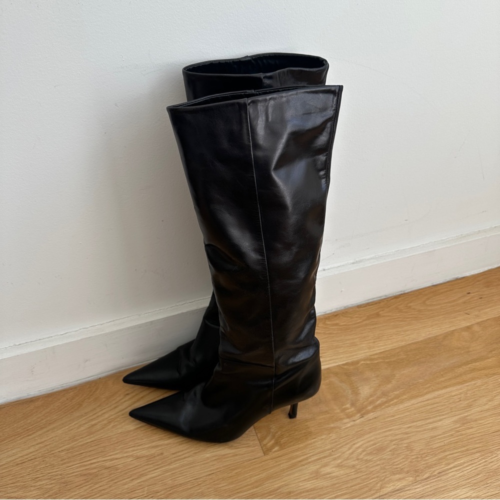 Zara Leather Women's Boots - Picture 2 of 7